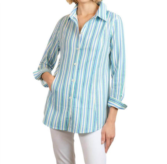 BYLYSE - STRIPED LINEN BLOUSE - Rack Hunt -