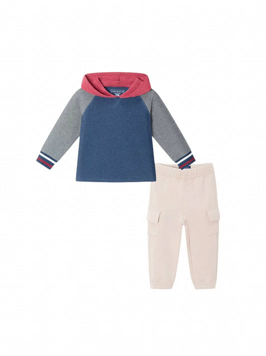 Kid's Hooded Jersey Tee And Jogger Set