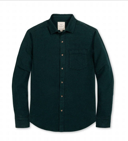 Scottish Herringbone Organic Flannel Shirt