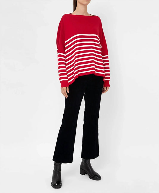 Valentino - Striped Jumper With Logo Pattern - Rack Hunt