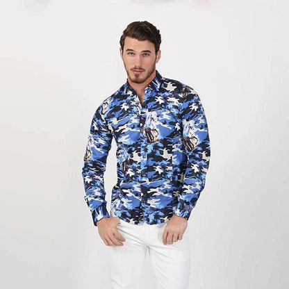 Camo Horses Button Down Shirt