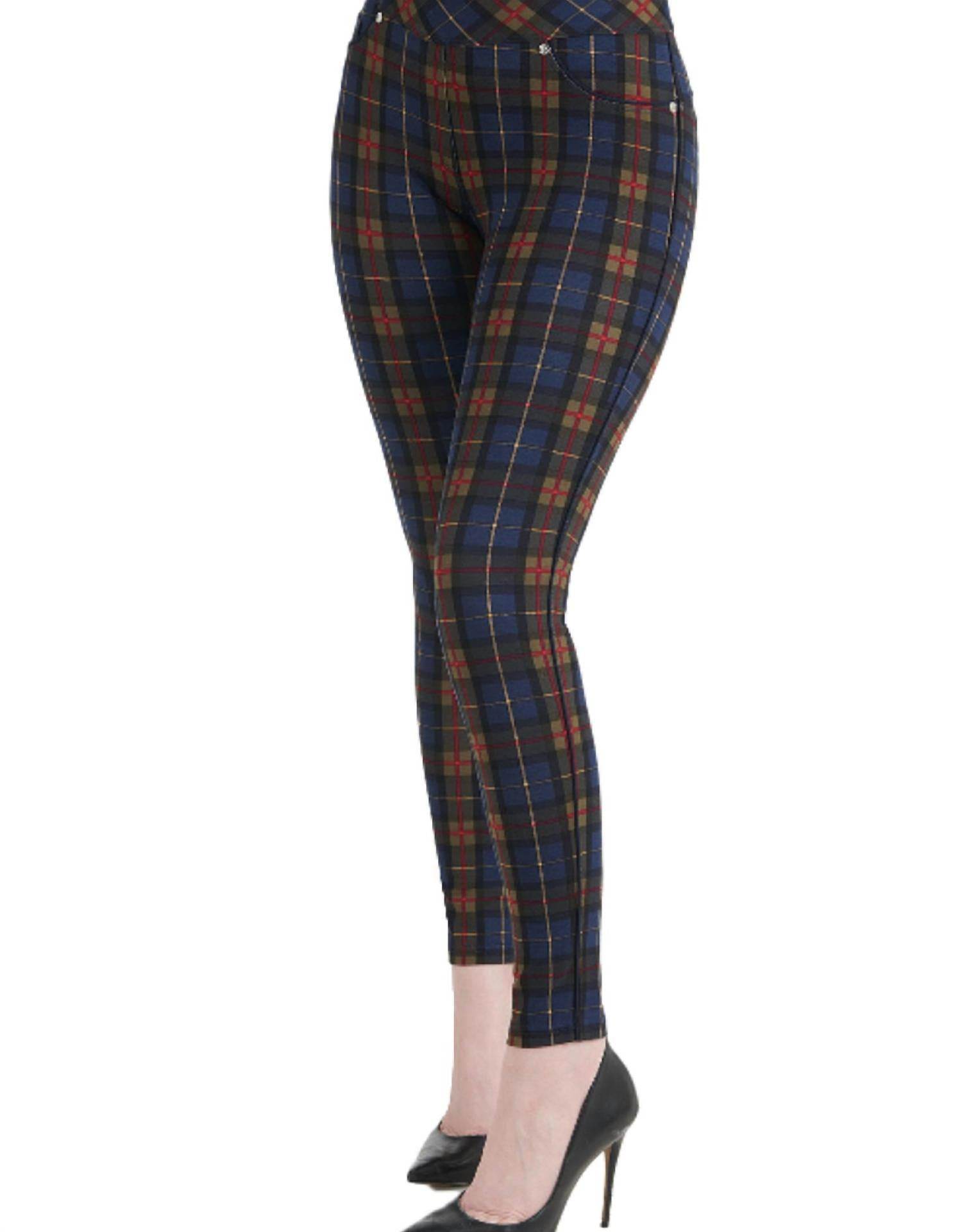 Peter Nygard - Luxe Plaid Piped Jegging - Rack Hunt -