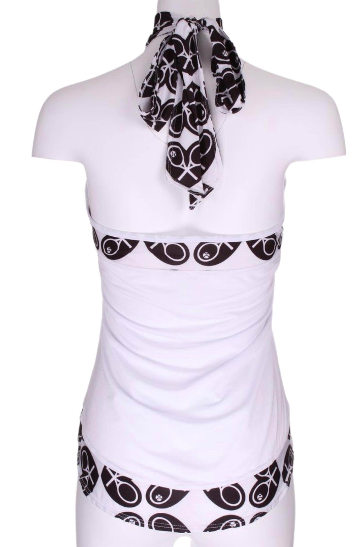 Love Love Tennis - Women's Heart Trim Halter Top - Rack Hunt