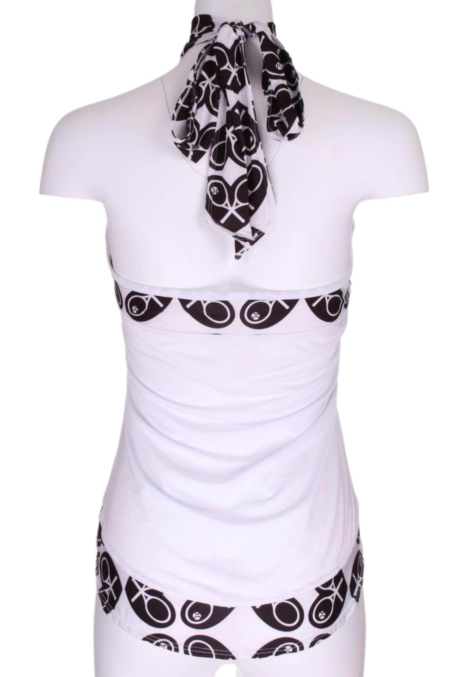 Love Love Tennis - Women's Heart Trim Halter Top - Rack Hunt