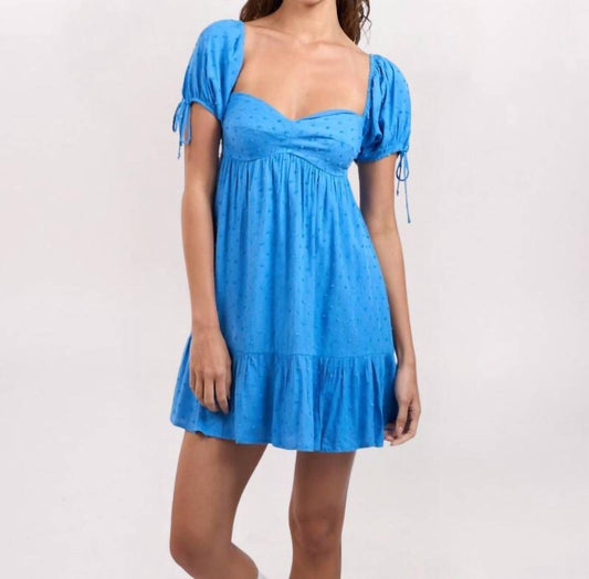 Swiss Dot Babydoll Mini Dress