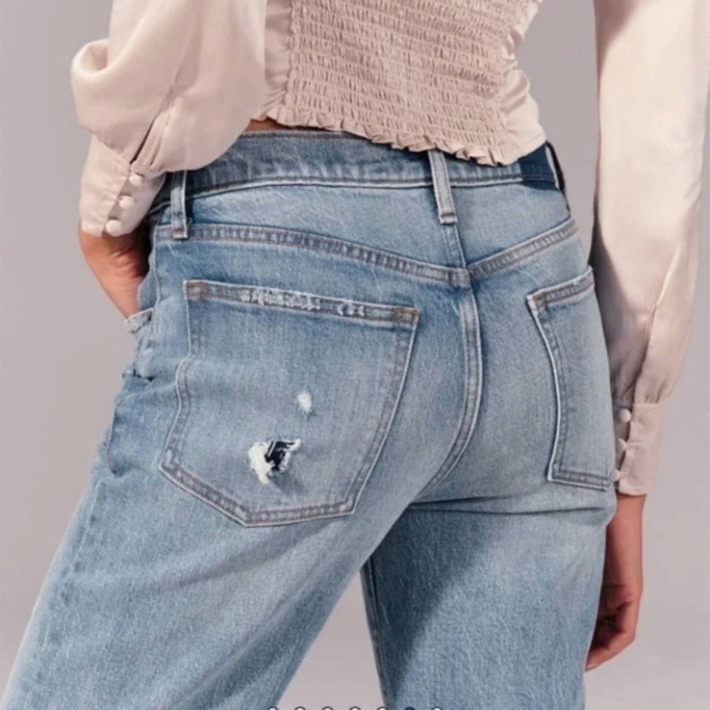 Mid Rise Boyfriend Jeans