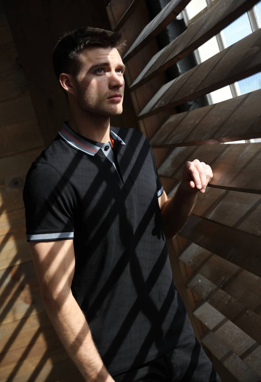 Contrasting Trim And Collar Polo