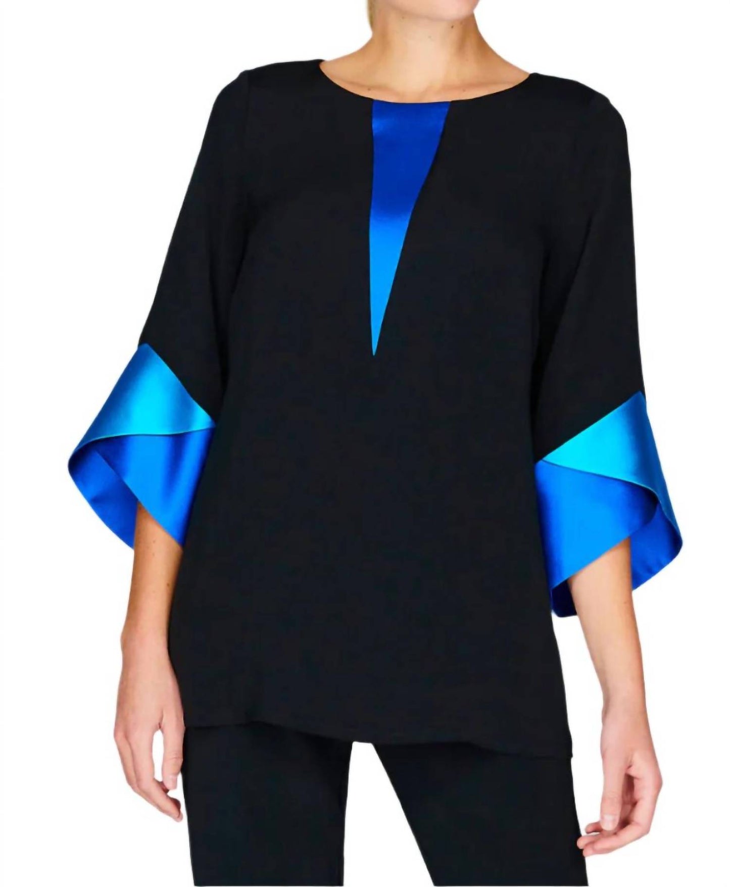 Silk Contrast Tunic