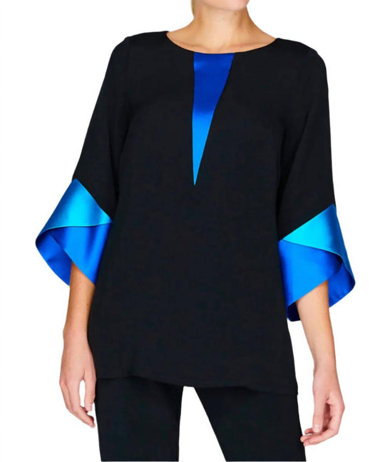 Silk Contrast Tunic