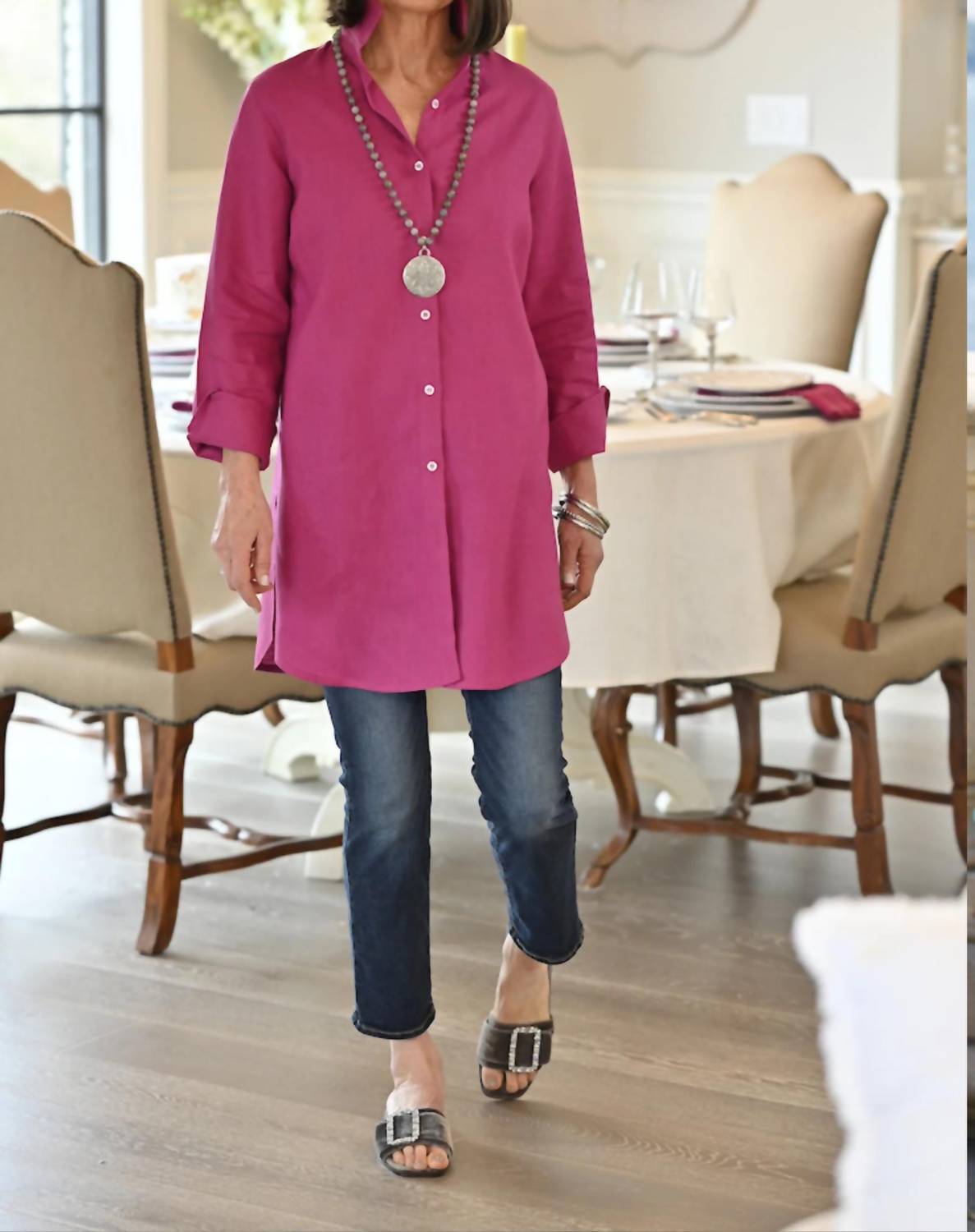 Christina Linen Tunic