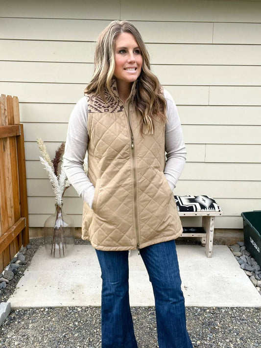 Aztec Zippered Vest