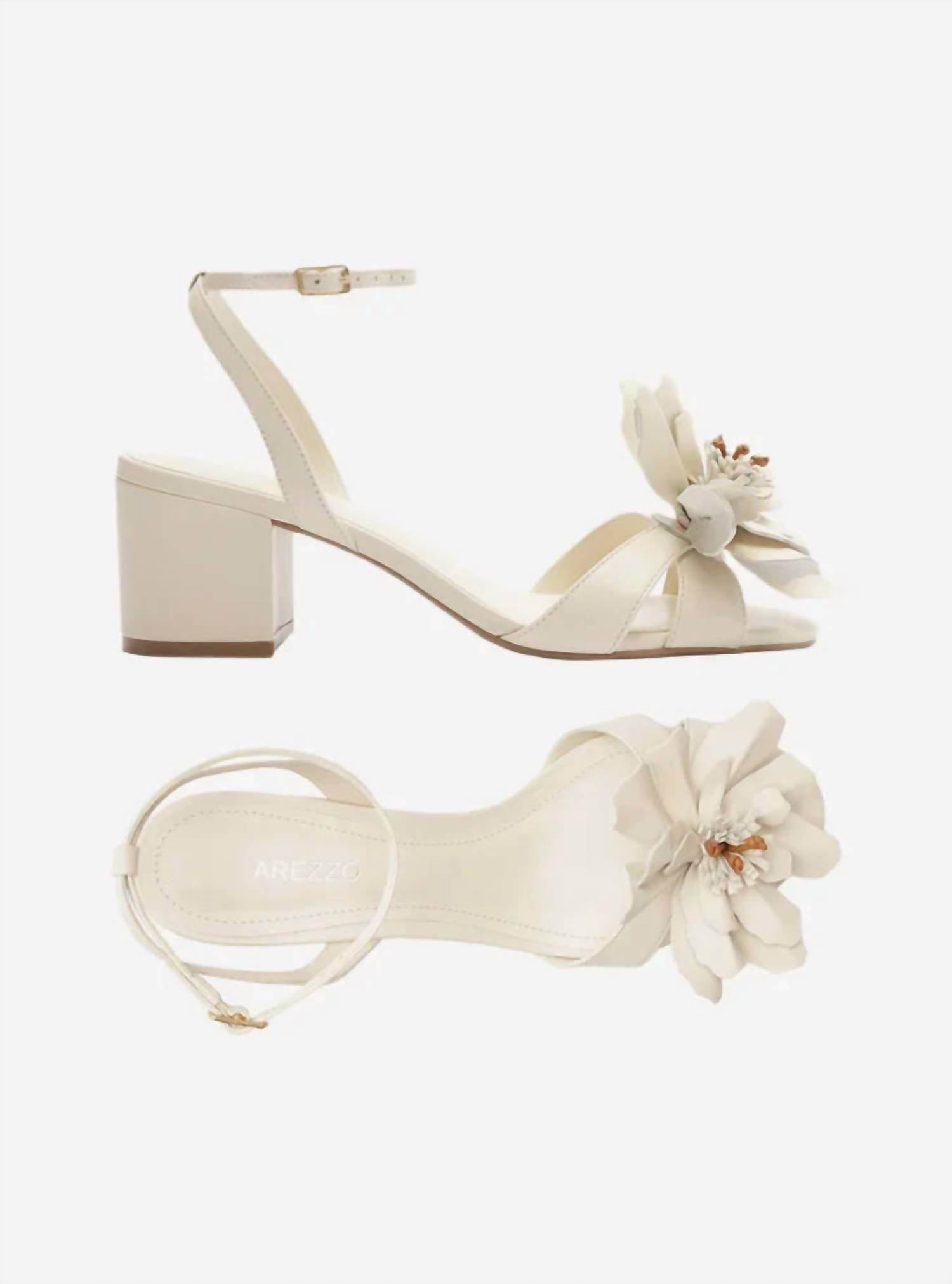 Arezzo - Women's Daisy Block Sandal - Rack Hunt -