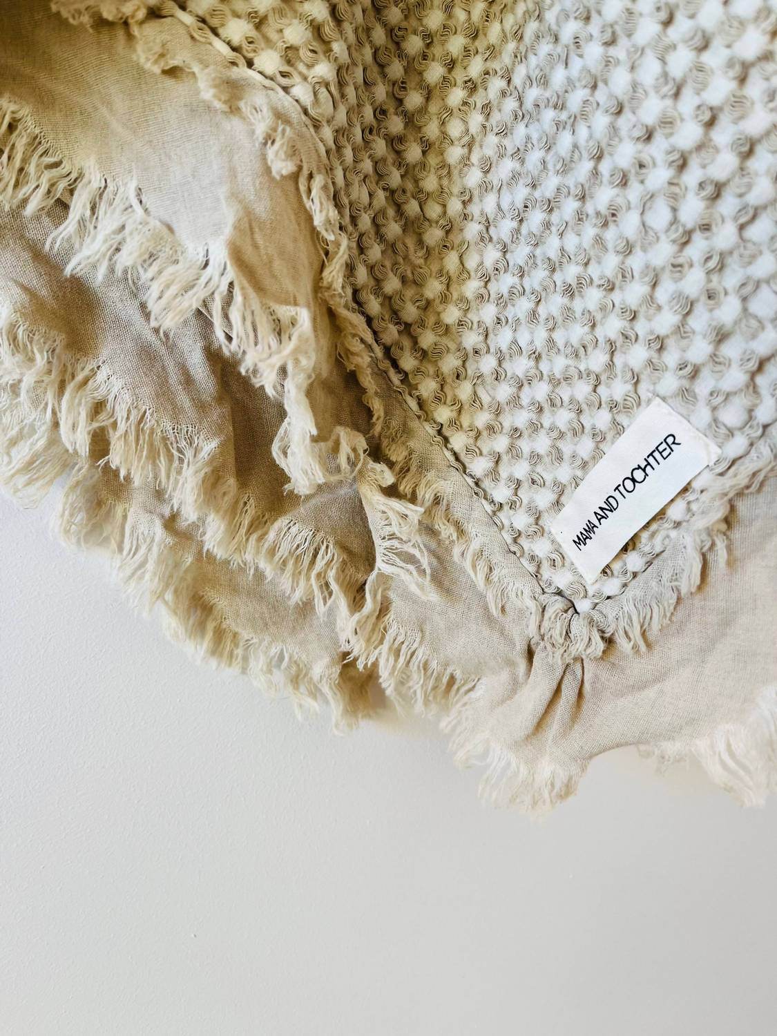 Mama and Tochter - Rustic Waffle Throw Blanket - Rack Hunt -