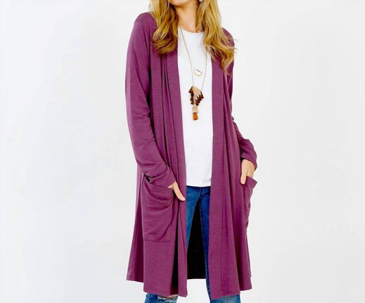 Reine Krief - Microfiber Open Cardigan - Rack Hunt -