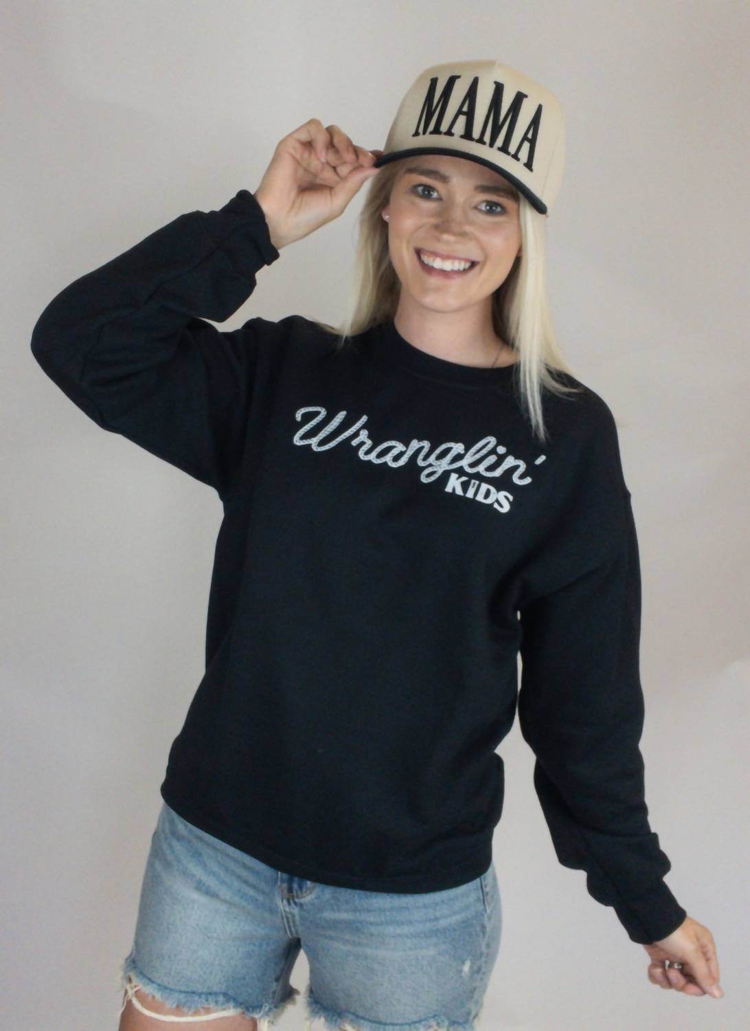 208 Tees - Wranglin' Kids Sweatshirt - Rack Hunt -