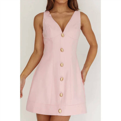 Sleeveless Shift Mini Dress