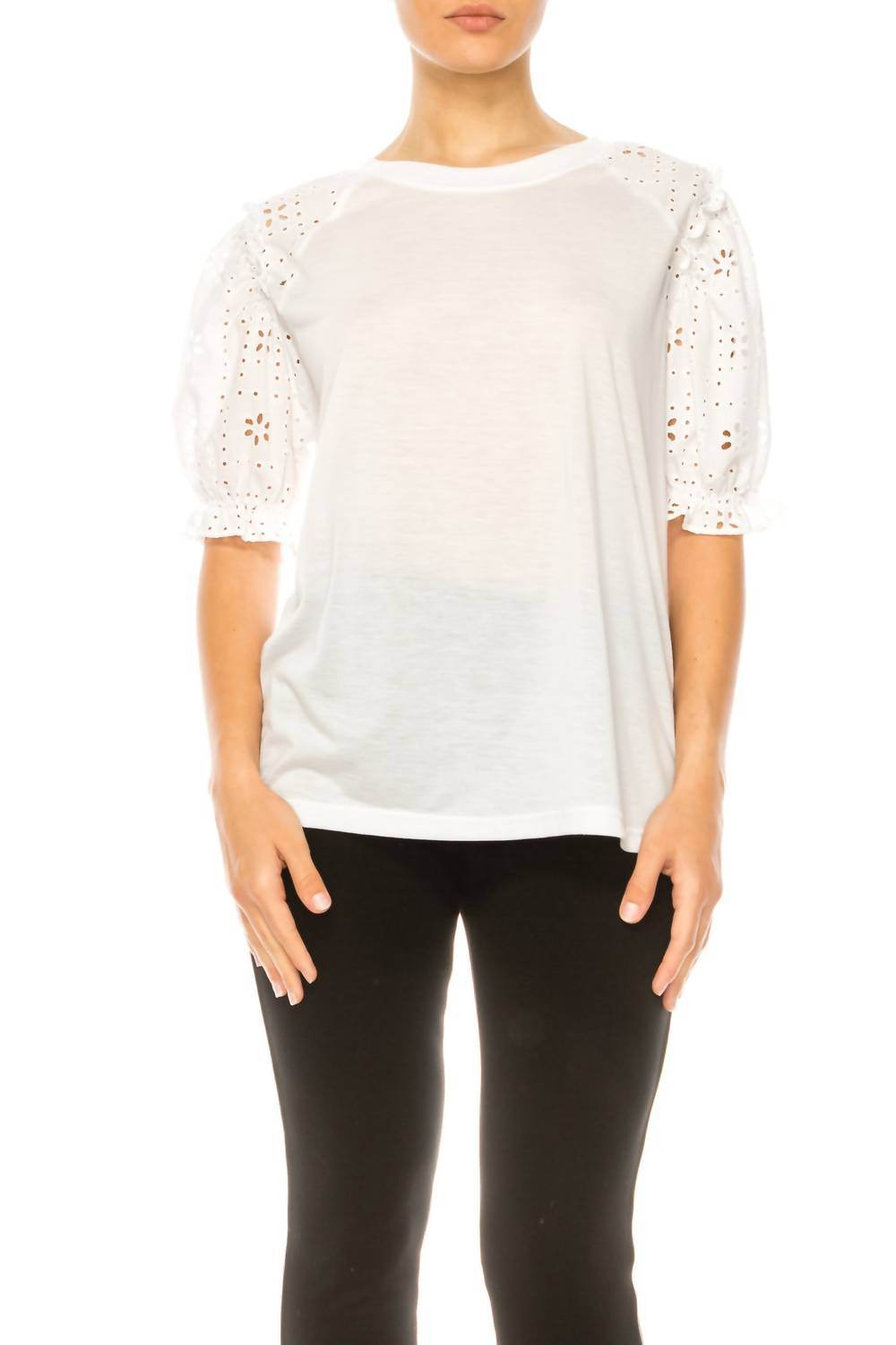 Grand & Greene - Eyelet Sleeve Raglan T-shirt - Rack Hunt -