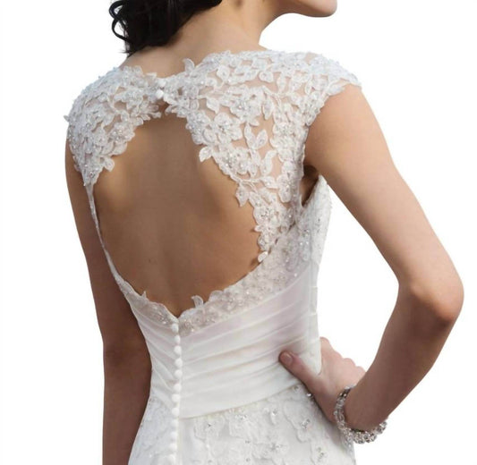 Justin Alexander - Beaded Lace A-line Dress - Rack Hunt -