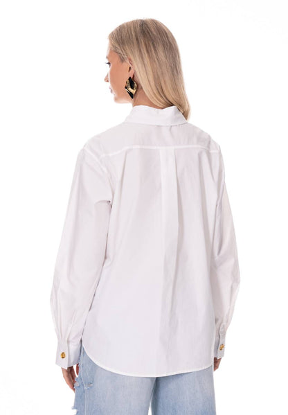 Longsleeve Gold Buttons Down Top