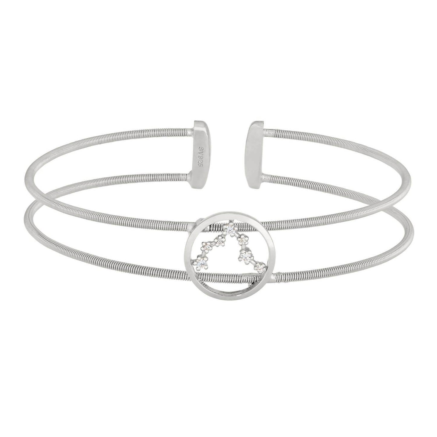 Bella Cavo - Rhodium Pisces Cable Cuff - Rack Hunt -