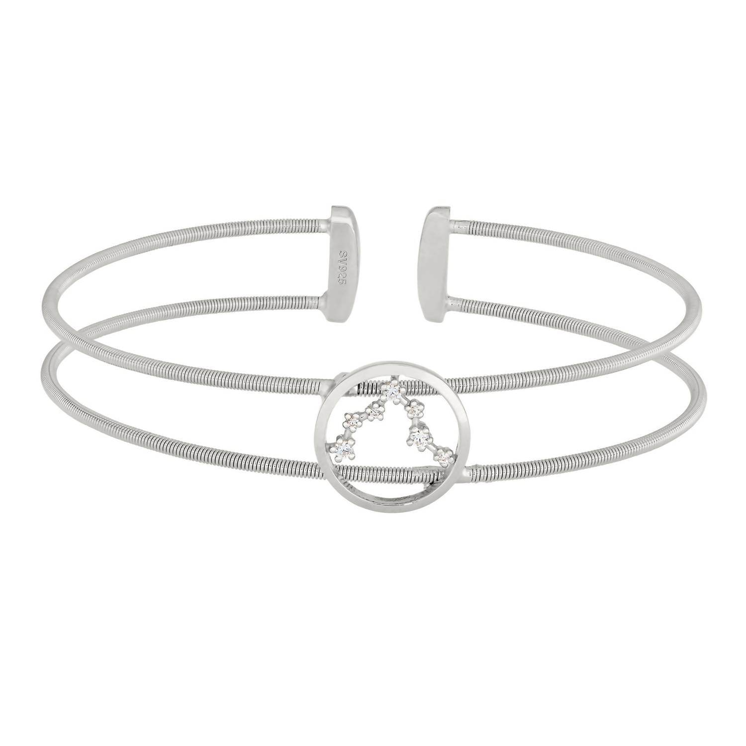 Bella Cavo - Rhodium Pisces Cable Cuff - Rack Hunt -