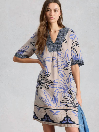 Ash Linen Mini Dress