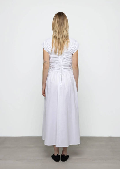 Women's Poplin Ruched Dress