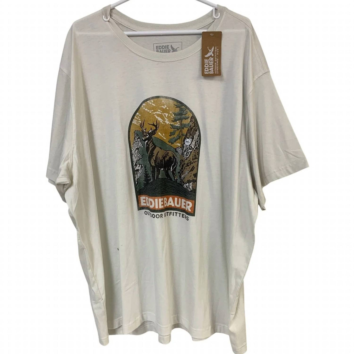Men's Forest Deer Short Sleeve Tee - Plus