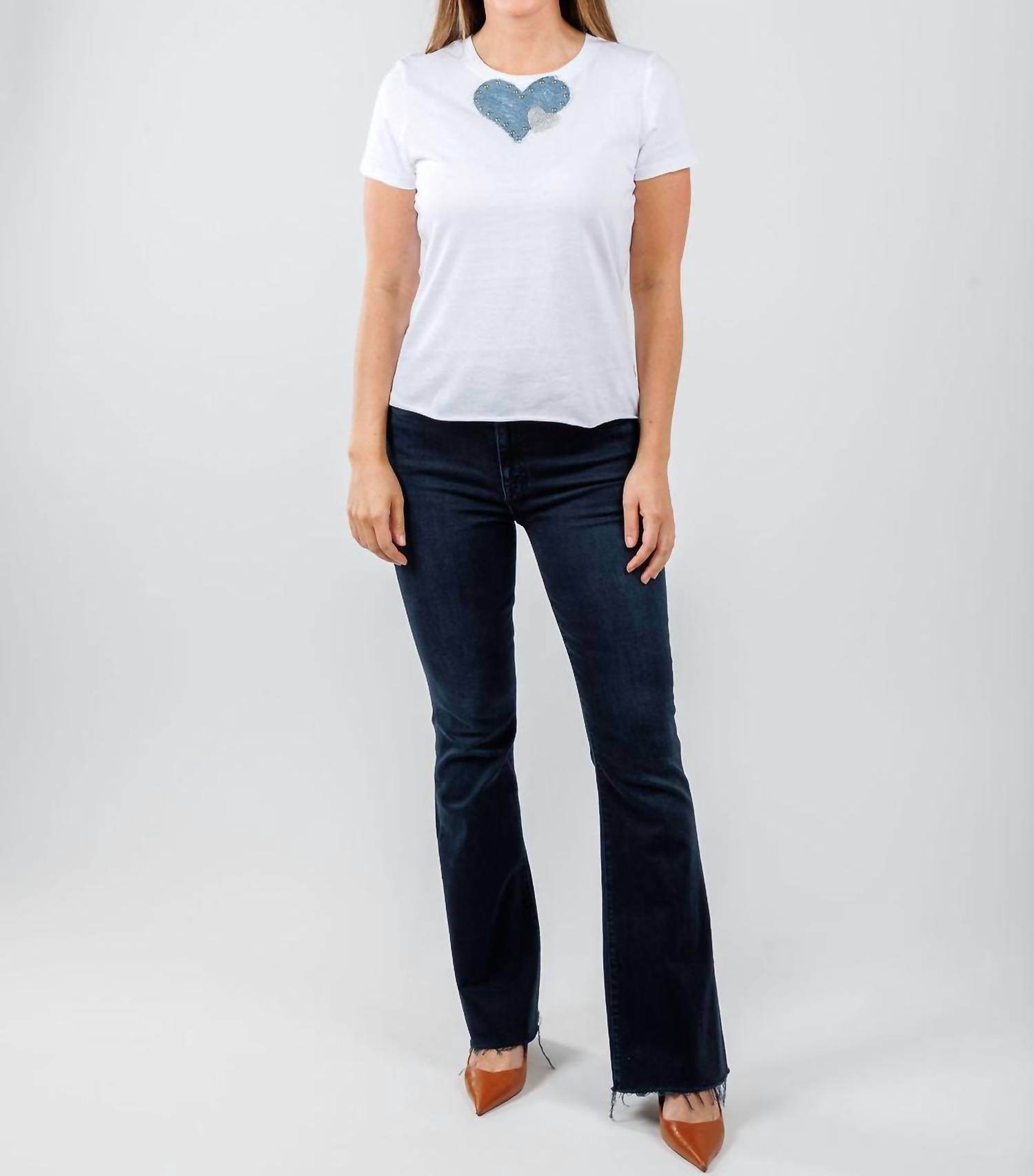 Suzy T - Women's Nina Double Heart Top - Rack Hunt -