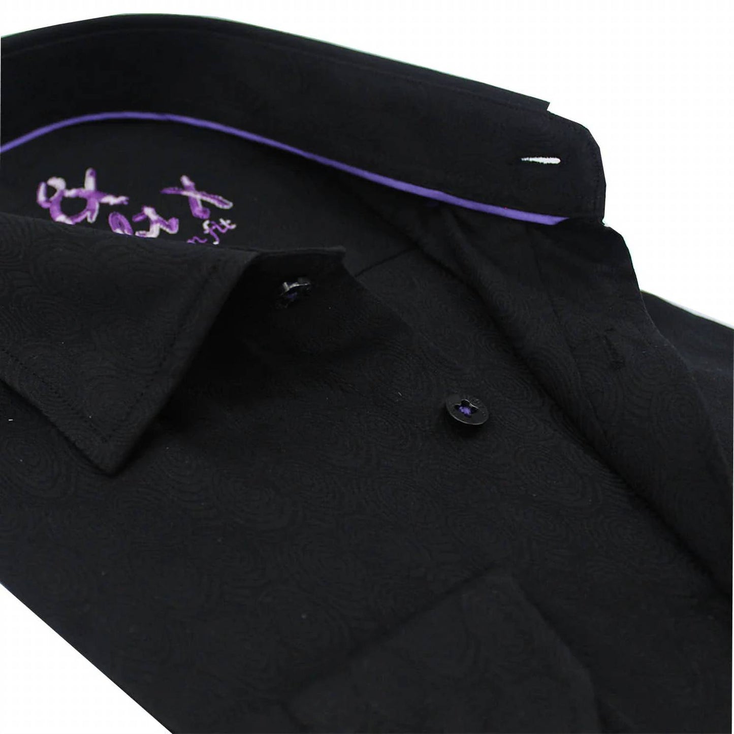 Soft Spiral Jacquard Button Down Shirt