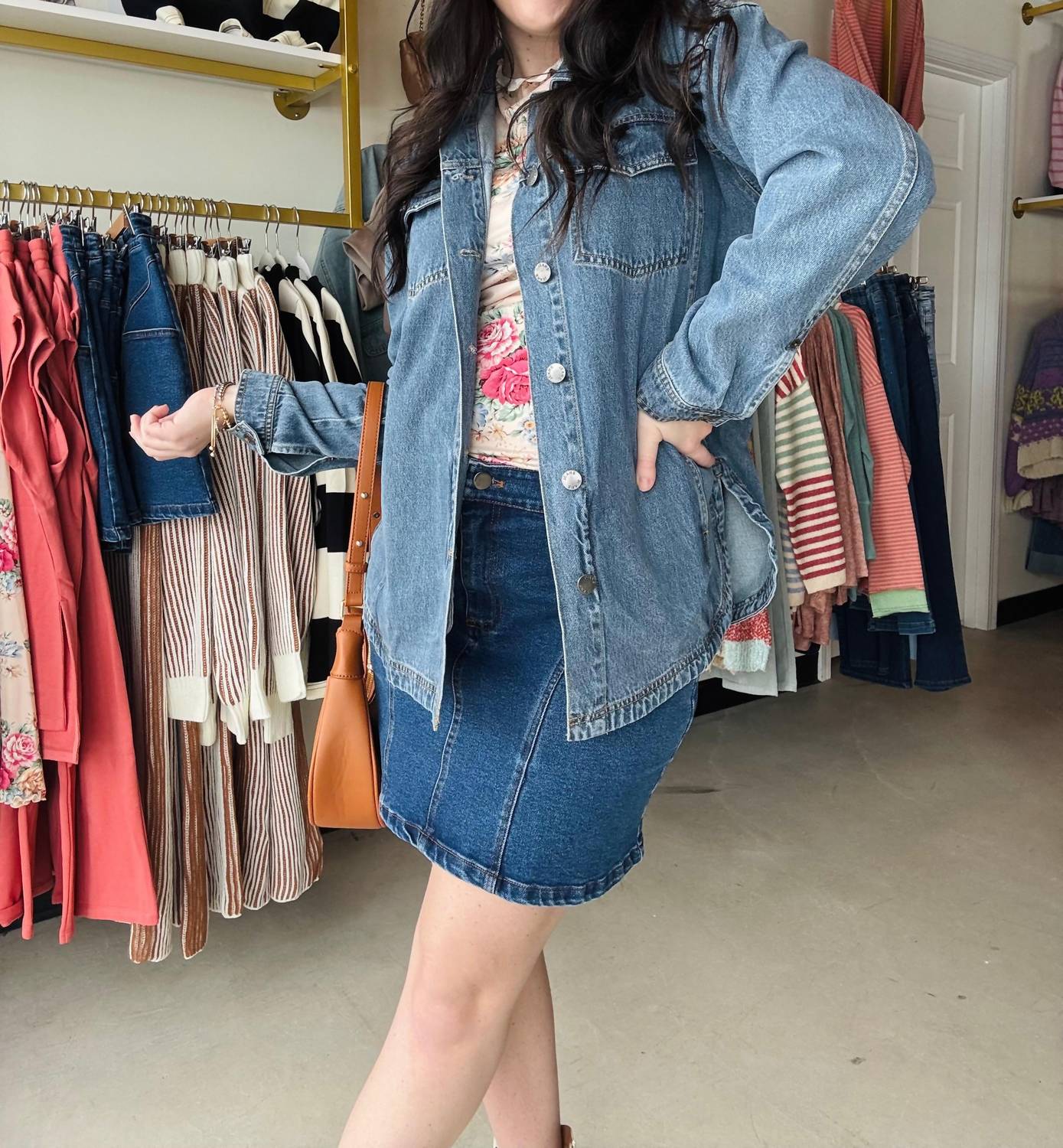 Women's Pocket Front Skirt