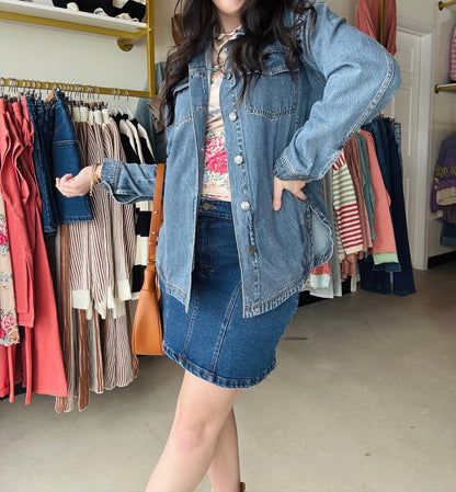 Women's Pocket Front Skirt