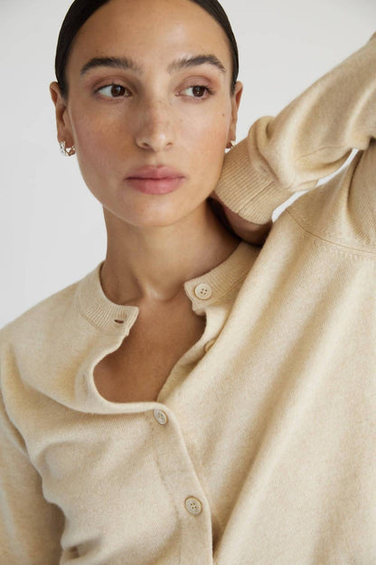 Women's Classic Crew Wool Cardigan