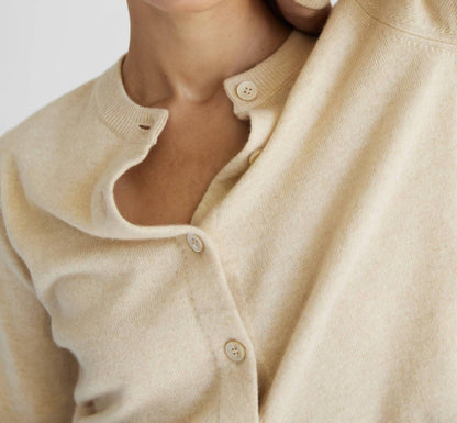 Women's Classic Crew Wool Cardigan