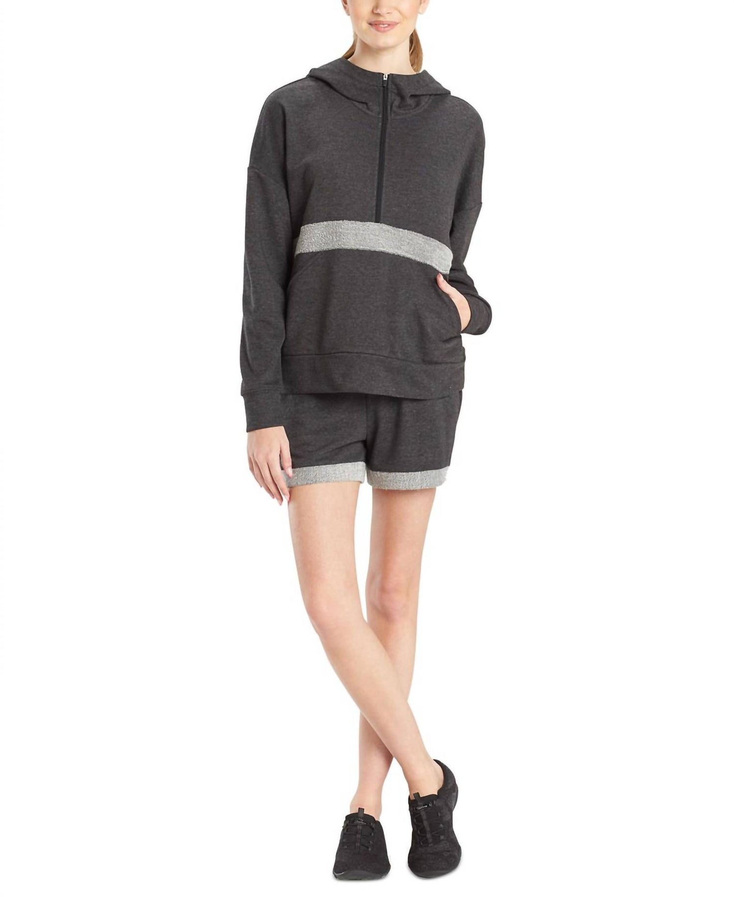 Chi French Terry Active Half-Zip Top