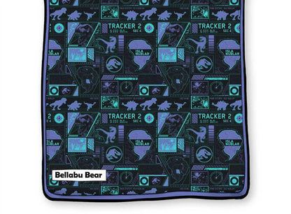 Kid's Jurassic Park Tracker Bamboo Blanket
