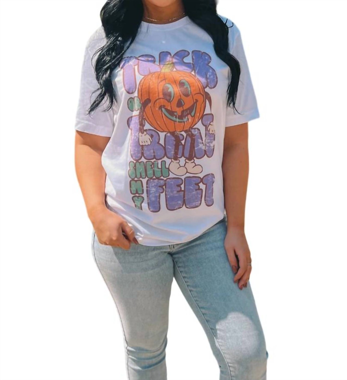 "Trick Or Treat Smell My Feet" Graphic Tee
