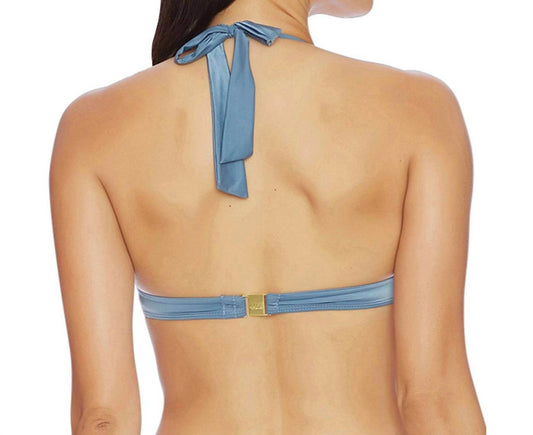 LUXE by Lisa Vogel - Liquid Halter Bralette Bikini Top - Rack Hunt -