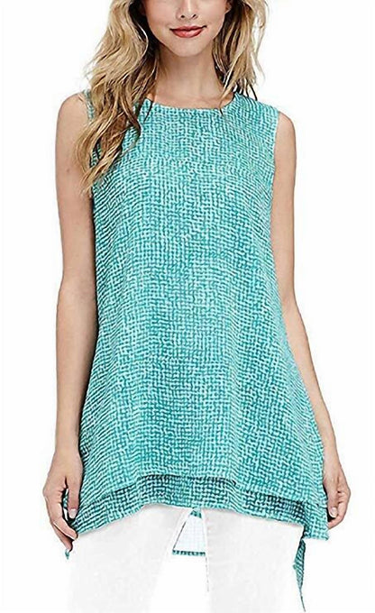 Double Layer Sleeveless Blouse
