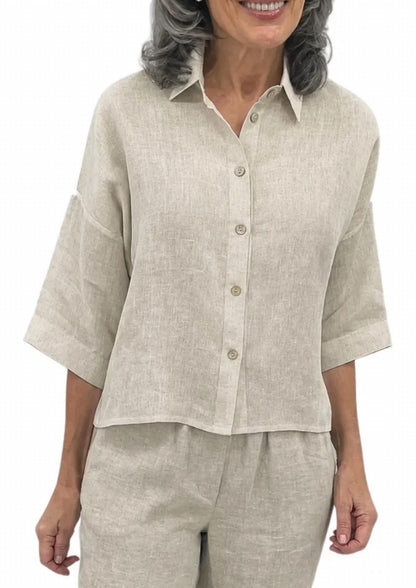 Short Linen Shirt