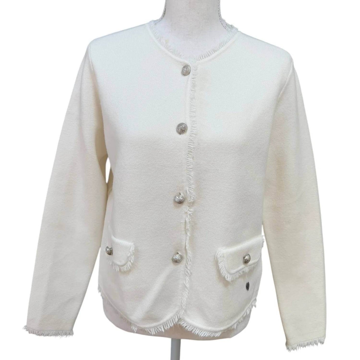 Miss Carla - Women's Fringe Edge Cardigan Jacket - Rack Hunt -