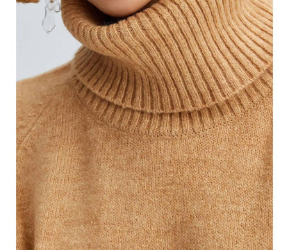 Knitting Maxi Turtleneck Sweater
