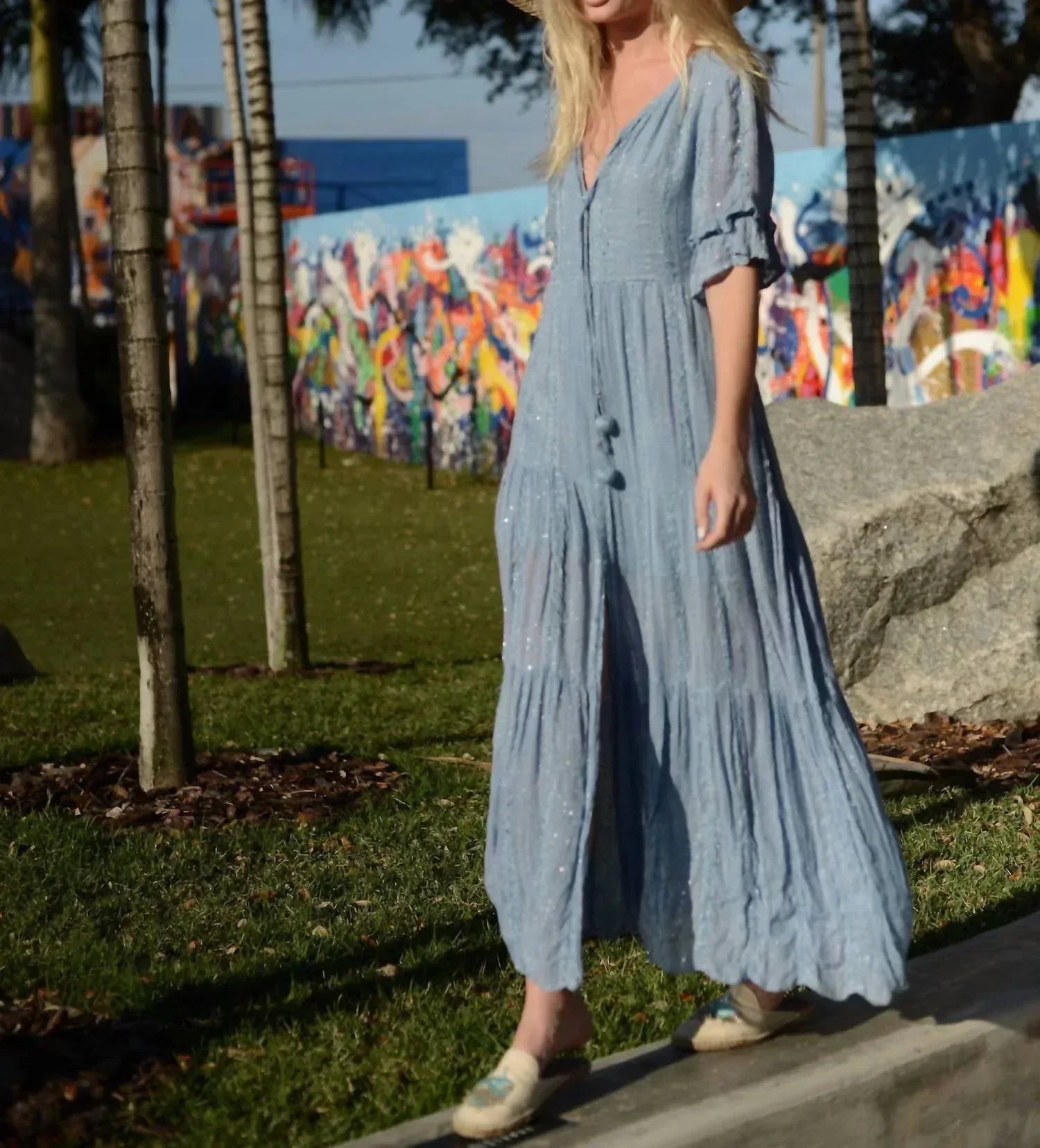Tarifa Soul - Periwinkle Shimmer Dress - Rack Hunt
