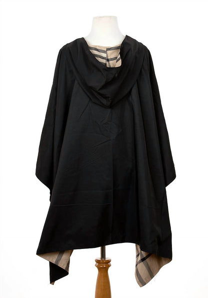 Plaid Rain Poncho
