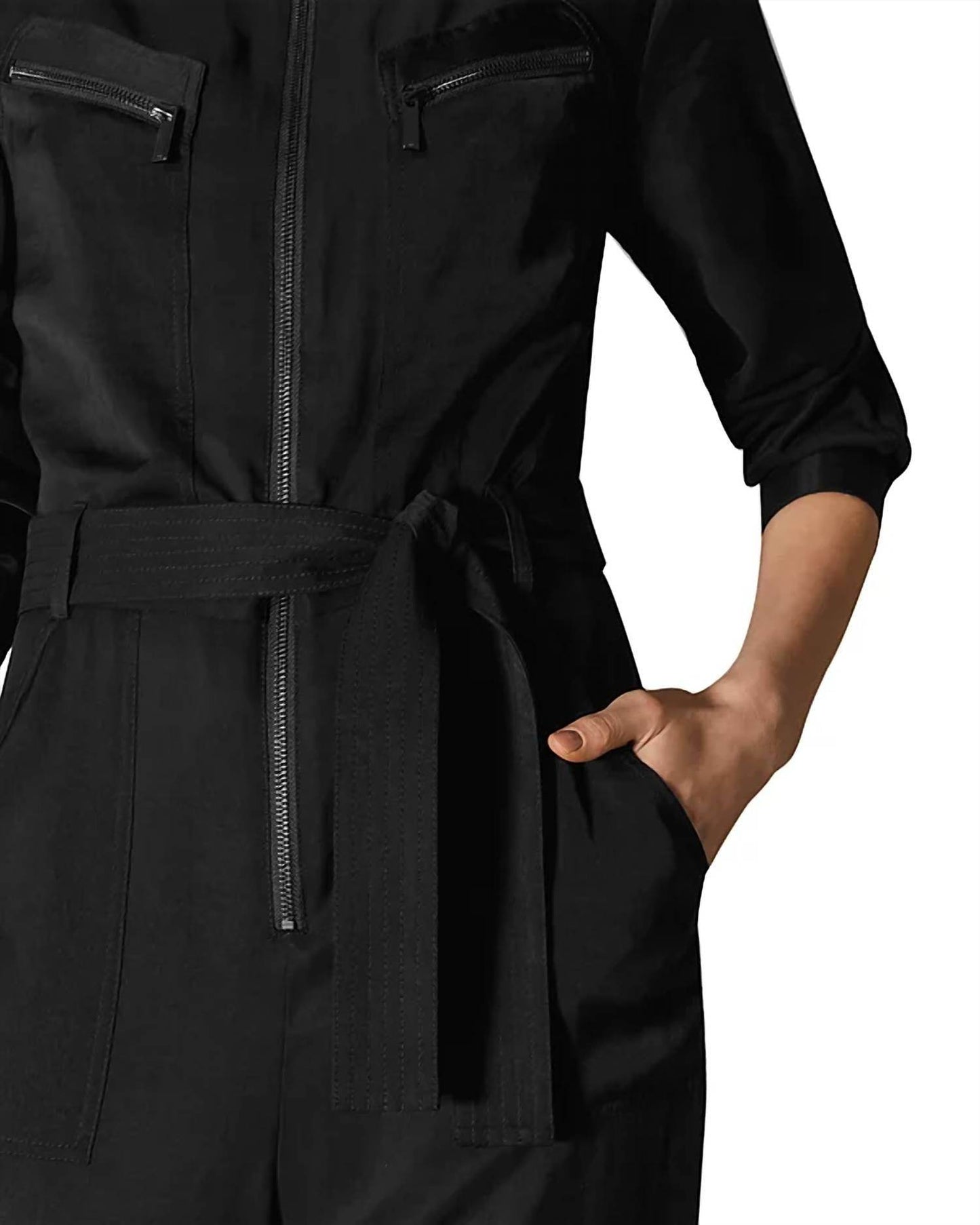 Karen Millen - Zip Pocket Utility Jumpsuit - Rack Hunt -