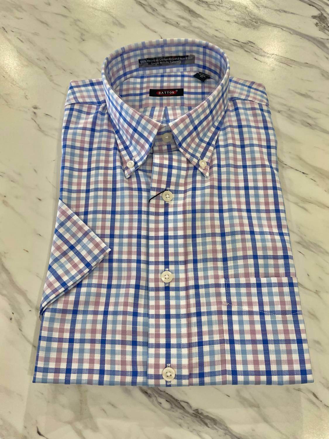 Batton - Men's Cedric Short Sleeve Cotton Shirt - Rack Hunt -