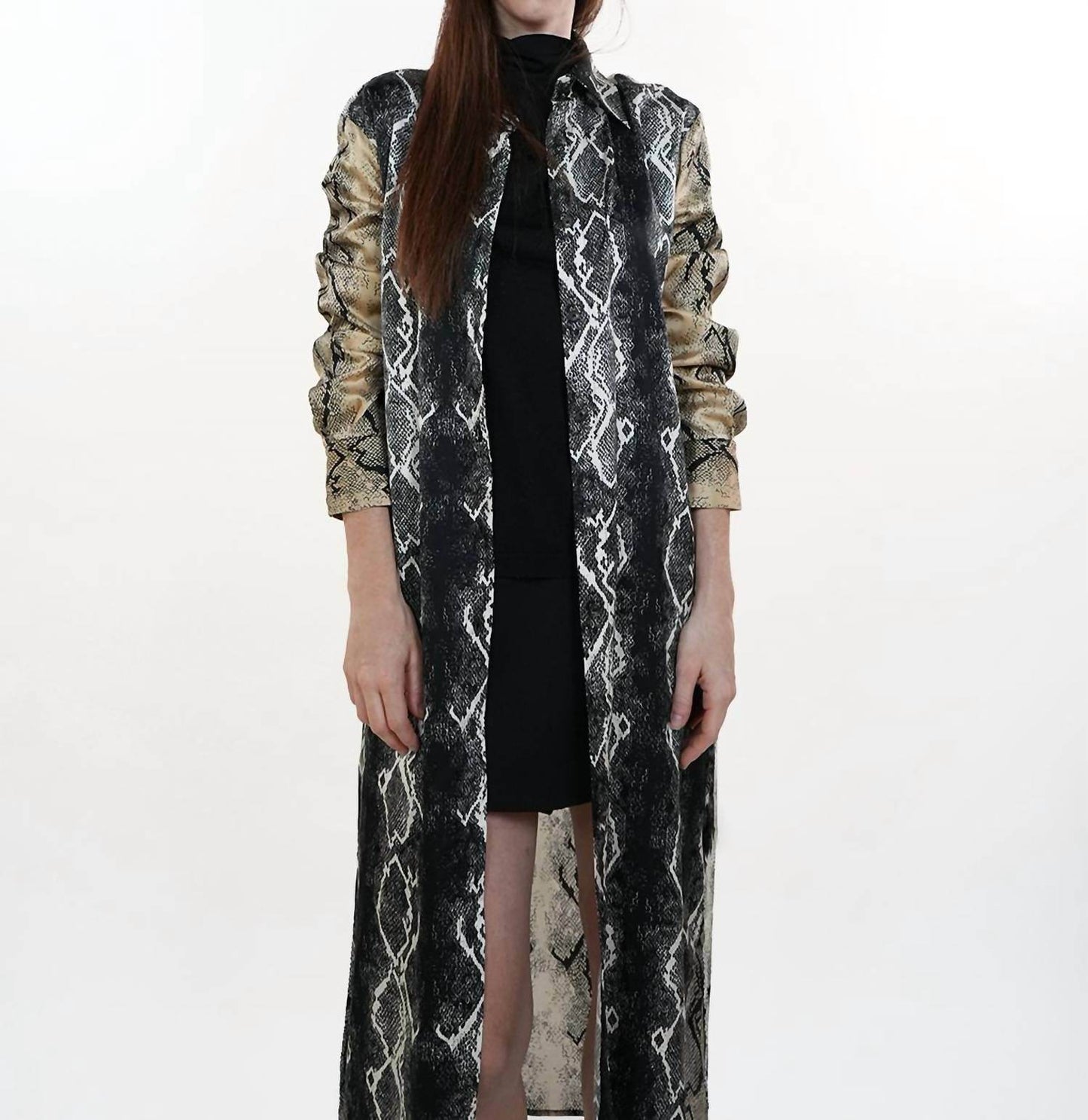 Liviana Conti - Snakeskin Print Shirt Dress - Rack Hunt -