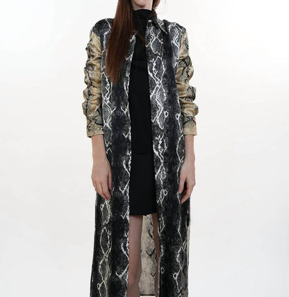 Liviana Conti - Snakeskin Print Shirt Dress - Rack Hunt