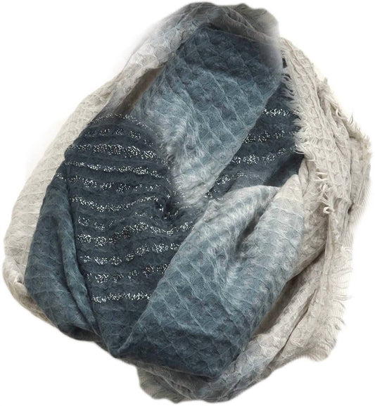 Women's Ombre Waffle Loop Scarf