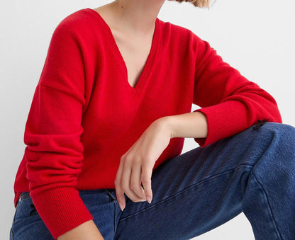 V-neck Relaxed Everyday Oversized Sweater